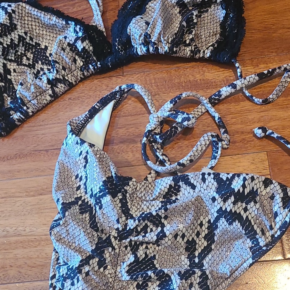 Beach Bunny Vintage Python Bikini - image 3